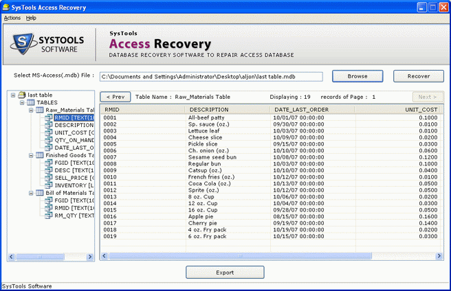 MDB File Recovery 3.4