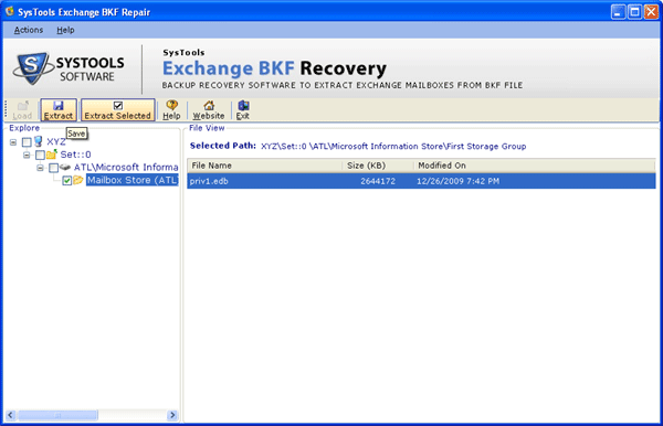 Restore Exchange Backup Database 2.2.1