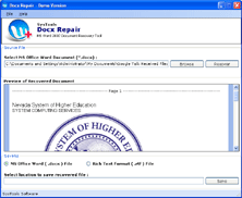 Screenshot of BKF File Recovery Software